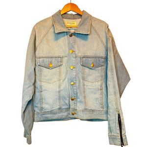 Like NEW Men's Hyper Blue Denim Jacket Sz M